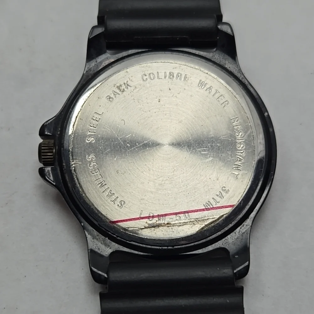 Mens Quest Army Military Style Date Watch 3ATM Quartz LDW-50 New Battery